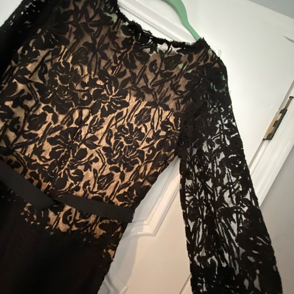 Formal Lace Floor Length Dress - Picture 1 of 4